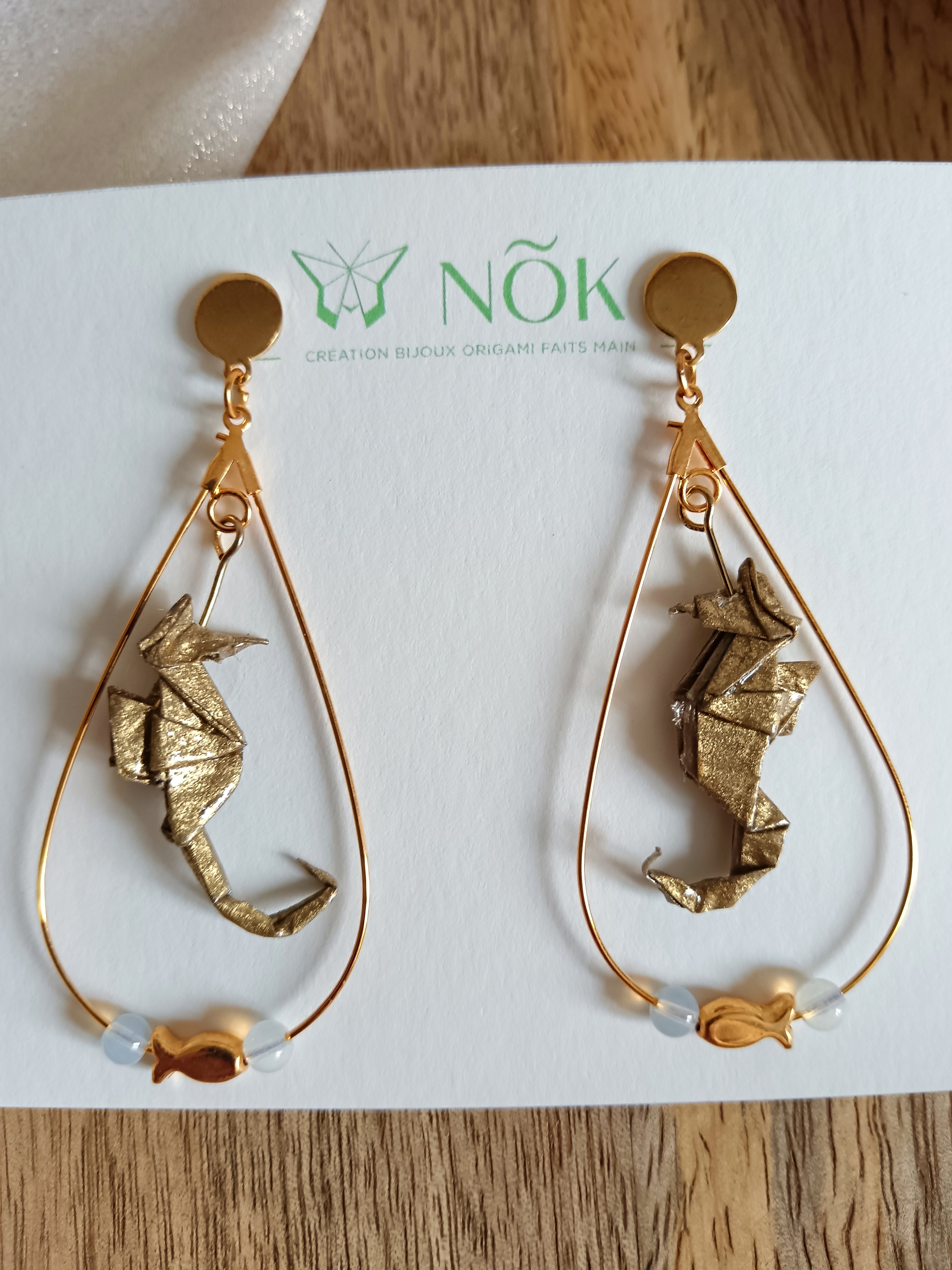 Boucles d'oreille Origami – L’art du pli en bijou
